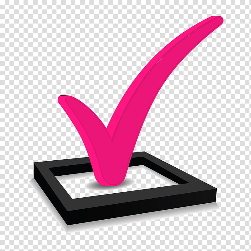 Check Mark, Checkbox, Checklist, Window, Pink, Line transparent background PNG clipart