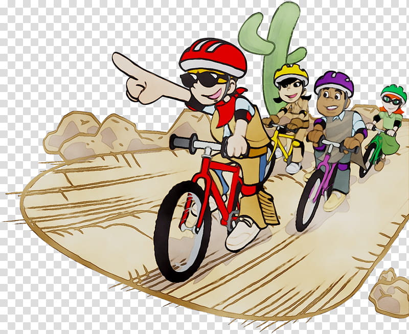 Bike, Bicycle, Character, Tree, Cartoon, Cycling, Vehicle, Recreation transparent background PNG clipart