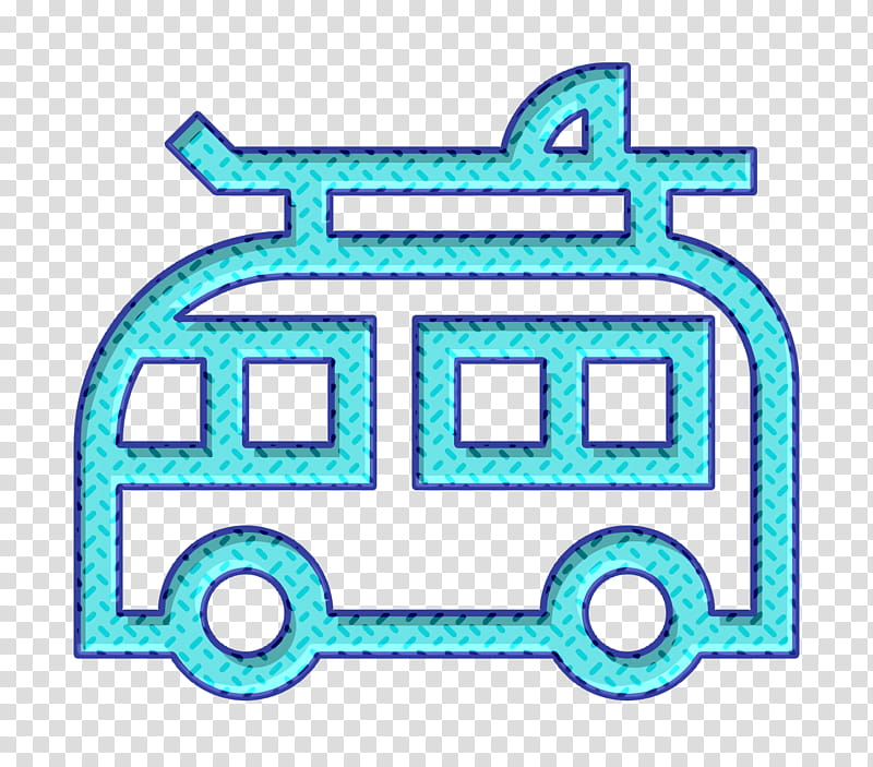 Camper icon Summer Party icon, Transport, Line, Vehicle transparent background PNG clipart