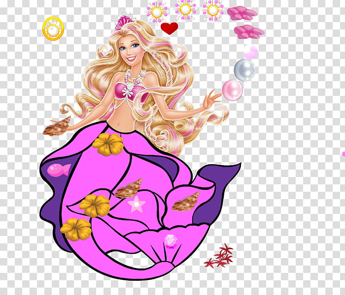 Mermaid, Barbie, Barbie Fairytopia, Inuit Legend Barbie Doll, Mattel, Barbie The Pearl Princess, Barbie And The Magic Of Pegasus, Barbie Thumbelina transparent background PNG clipart