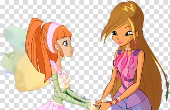 Winx Club Meli and Flora transparent background PNG clipart