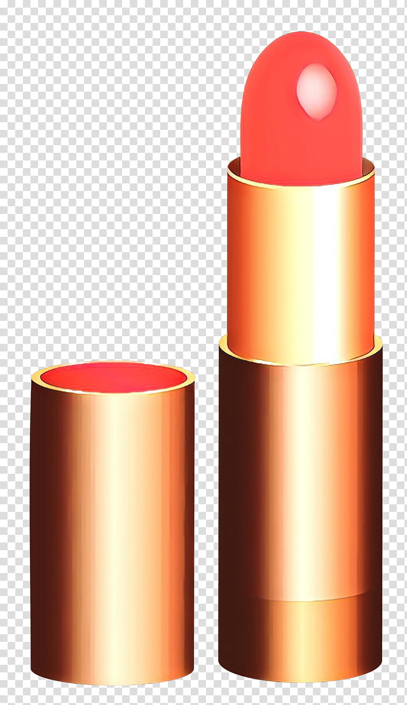 Red, Cartoon, Lipstick, Cylinder, Saem Kissholic Lipstick M, Cosmetics, Orange, Beauty transparent background PNG clipart