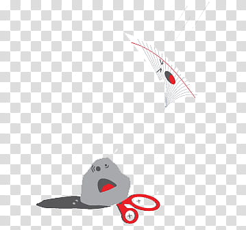 lovely III, gray and red scissors transparent background PNG clipart