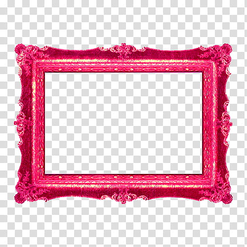 pink floral frame transparent background PNG clipart