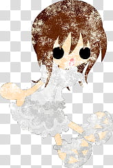 The icons of cute girls in cute dress, asaagao-girl- transparent background PNG clipart