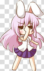Touhou Icons, Reisen Udongein Inaba transparent background PNG clipart
