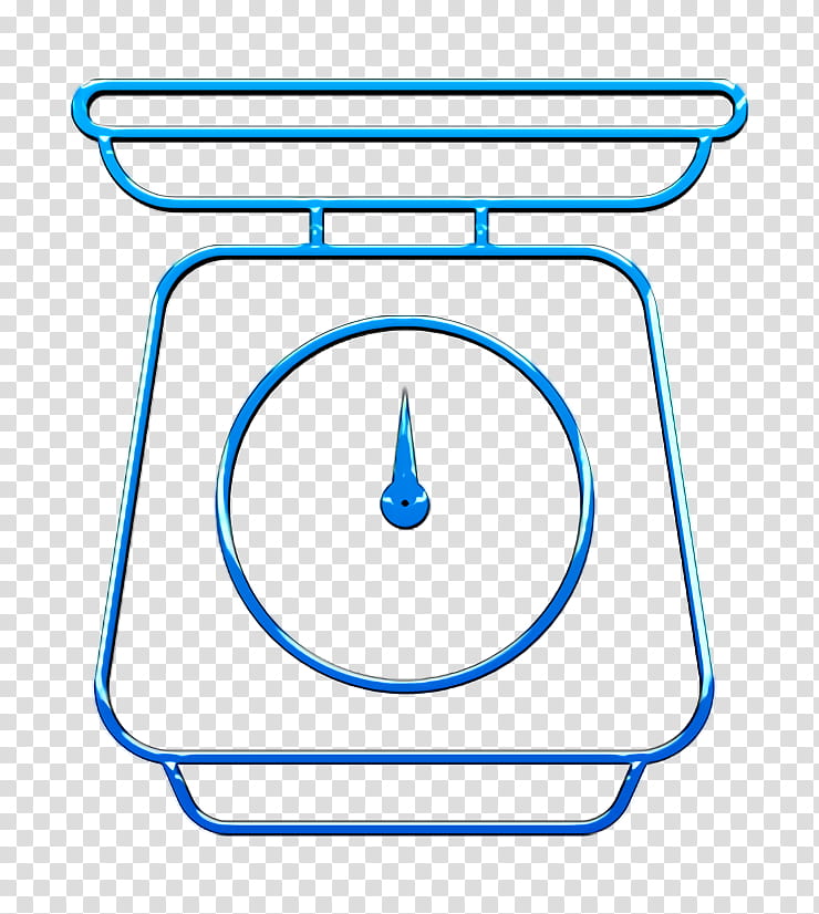 balance icon measure icon scale icon, Weight Icon, Blue, Line, Line Art transparent background PNG clipart