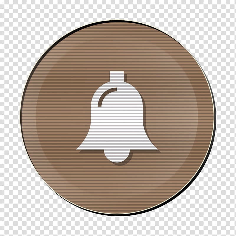 alert icon bell icon christmas icon, Church Icon, Notification Icon, Brown, Beige, Circle, Plate, Tableware transparent background PNG clipart