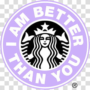 Starbucks Logos s, I am Better Than you Starbucks logo transparent background PNG clipart