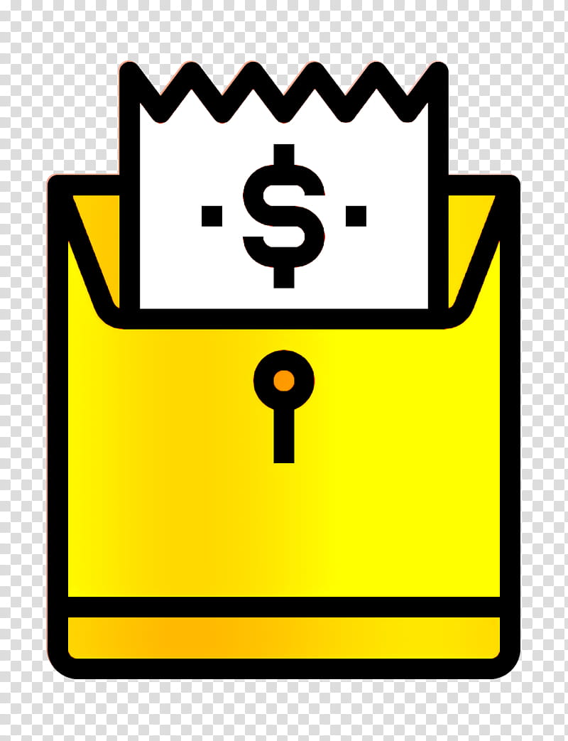 Bill And Payment icon Bill icon, Yellow, Line, Sign transparent background PNG clipart