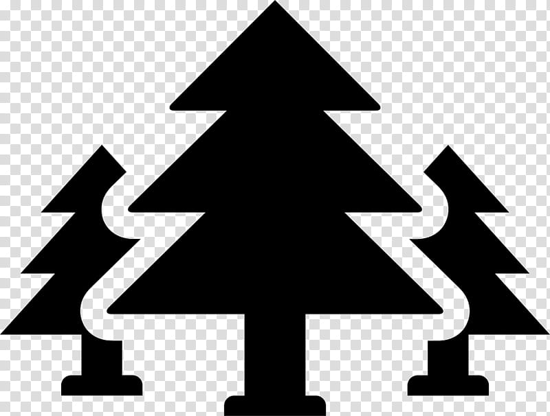 Christmas Black And White, Vegetation, Natural Environment, Ecology, Angle, Christmas Tree, Nature, Forest transparent background PNG clipart