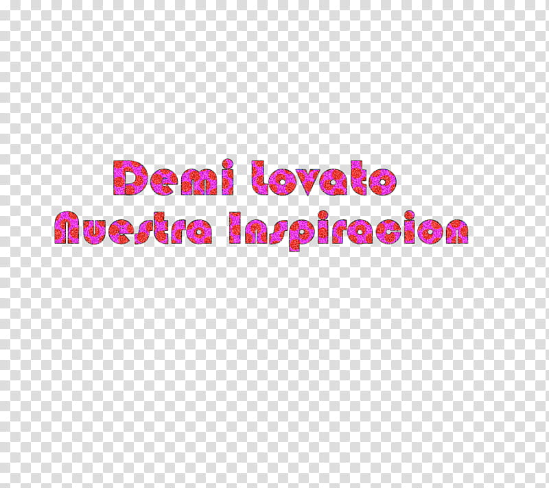 Texto Demi Lovato Nuestra Inspiracion transparent background PNG clipart