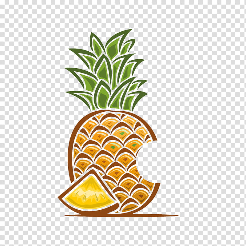 graphy Logo, Pineapple, Drawing, Ananas, Fruit, Plant, Yellow, Food transparent background PNG clipart
