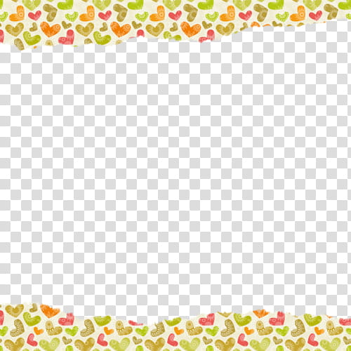 marcos tipo papel, green, red, and yellow heart frame decor transparent background PNG clipart
