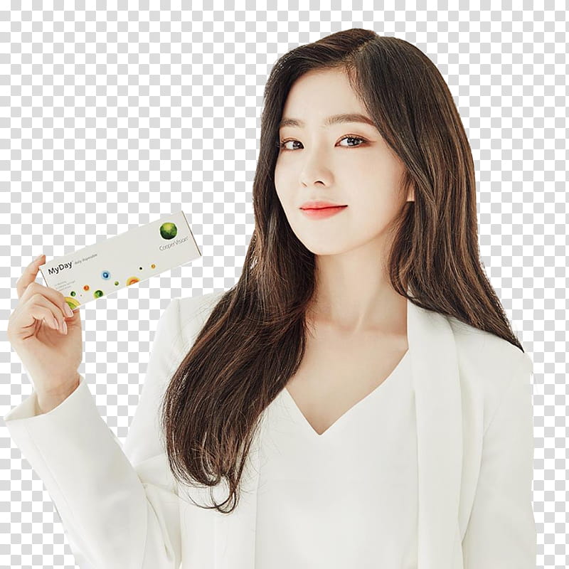 Irene Red Velvet Cooper Vision, woman in white blazer transparent background PNG clipart
