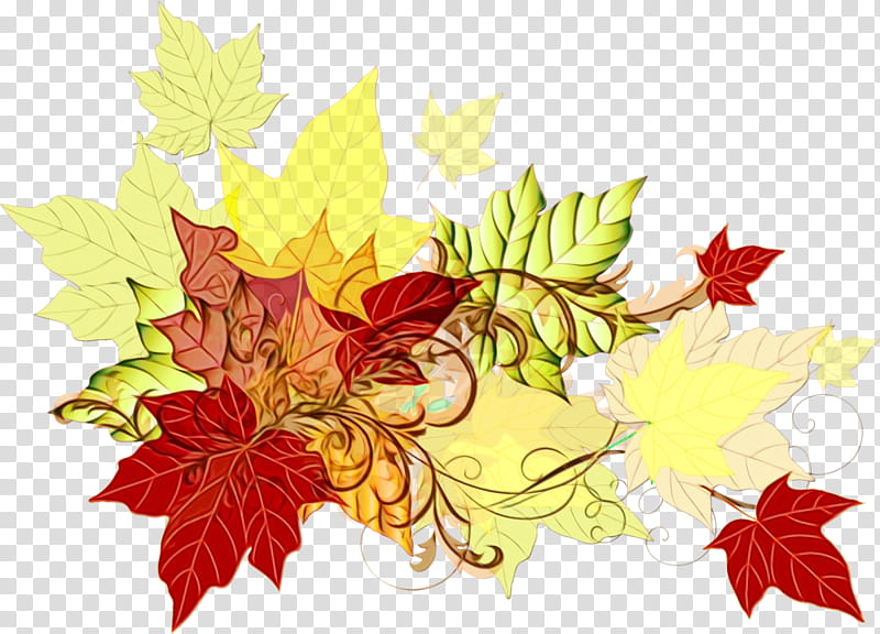 Autumn Leaves Watercolor, Paint, Wet Ink, Maple Leaf, Floral Design, Tree, Black Maple, Plant transparent background PNG clipart
