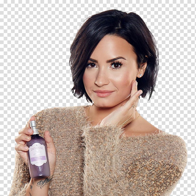 Demi Lovato, - transparent background PNG clipart