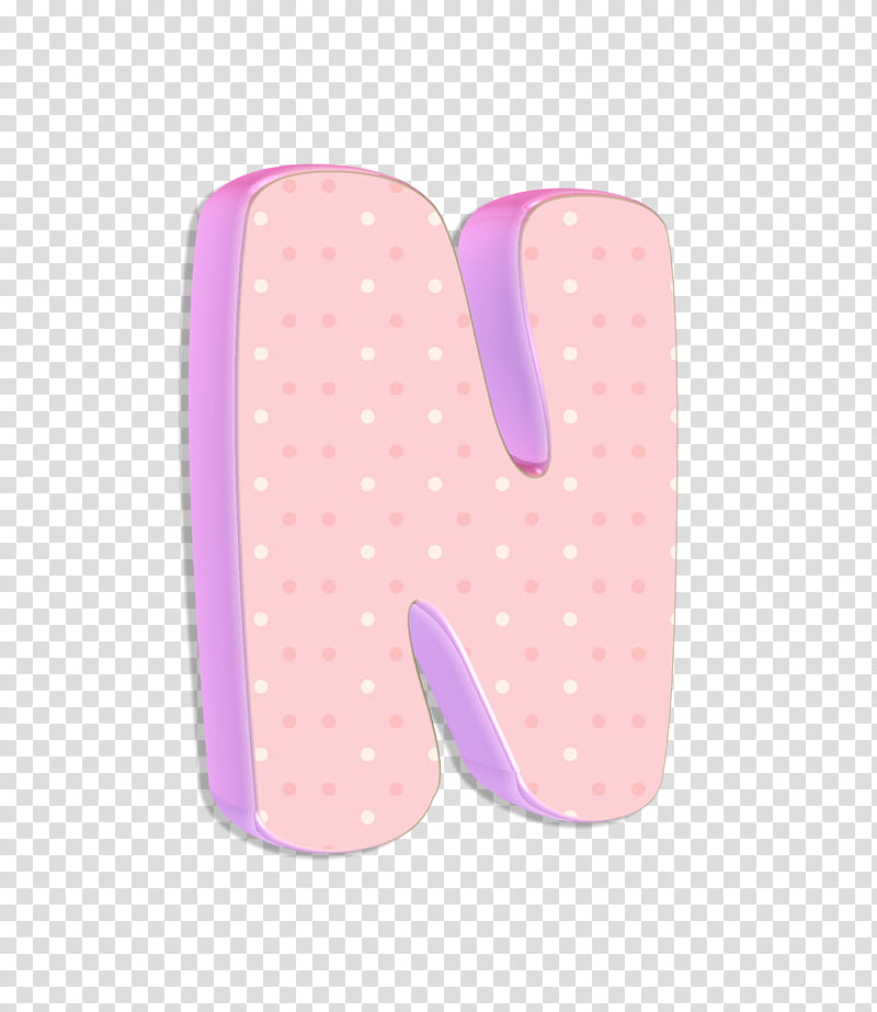 Cute Alphabet D Abecedario, pink and purple letter N illustration transparent background PNG clipart