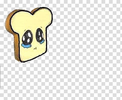 COSAS TIERNAS, crying bread character illustration transparent background PNG clipart