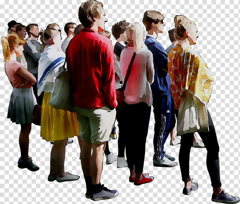 crowd of people walking clipart