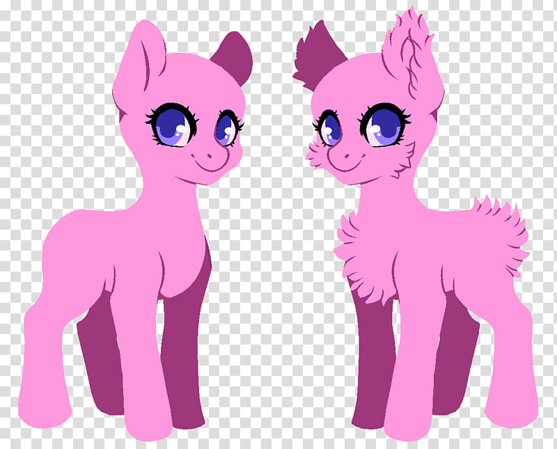 Pixel Pony Base FU, two pink horse graphics transparent background PNG clipart