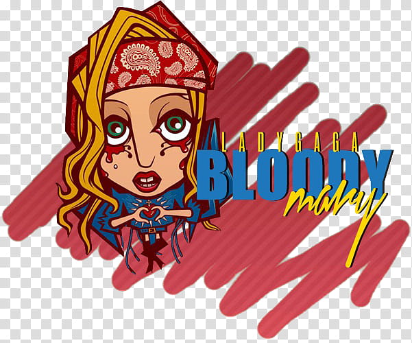 Lady Gaga Bloody Mary Logo transparent background PNG clipart