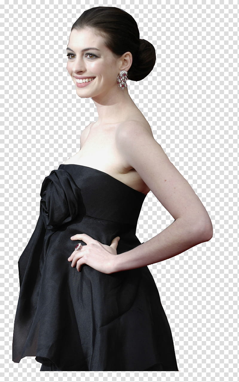 Anne Hathaway Red Carpet transparent background PNG clipart