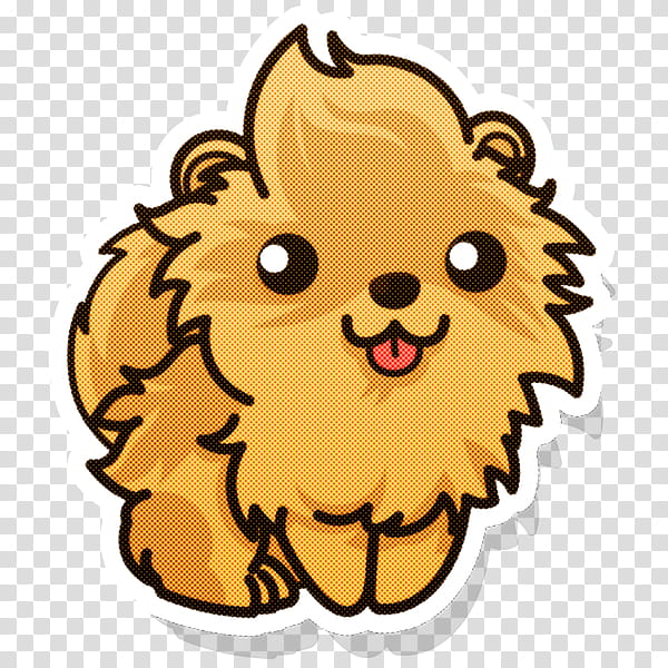 cartoon pomeranian yellow dog snout, Cartoon, Shih Tzu, Puppy, Nonsporting Group, Spitz, Toy Dog, Lion transparent background PNG clipart
