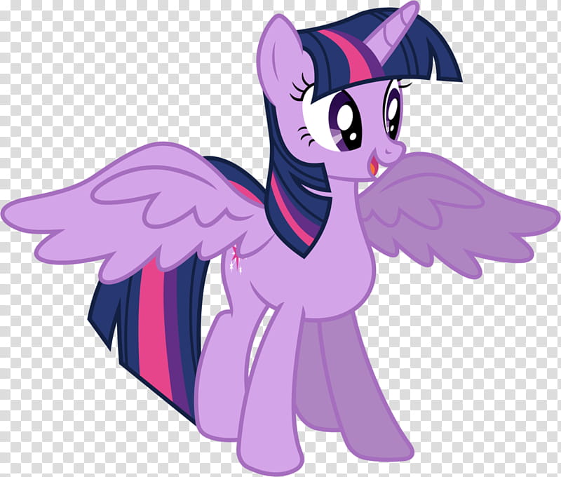 Twilight Sparkle (Alicorn), purple my little pony illustration transparent background PNG clipart