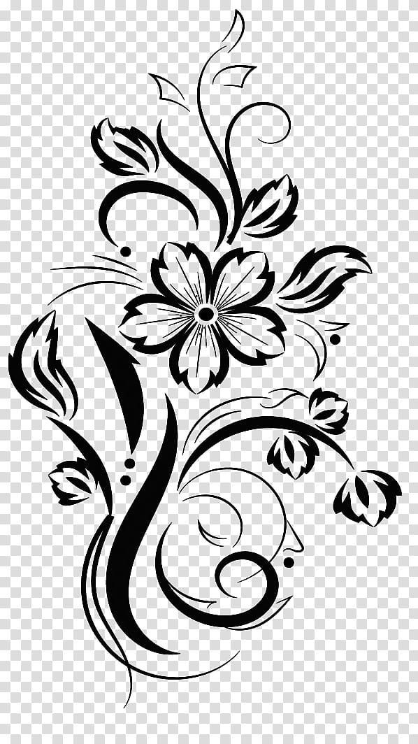 Decorative Brushes , black flower illustration transparent background PNG clipart