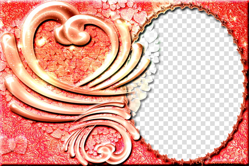 Lav Frames , pink and red floral heart frame illustration transparent background PNG clipart