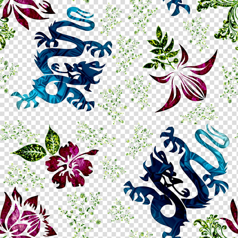 Ornate Patterns, blue dragon illustration transparent background PNG clipart