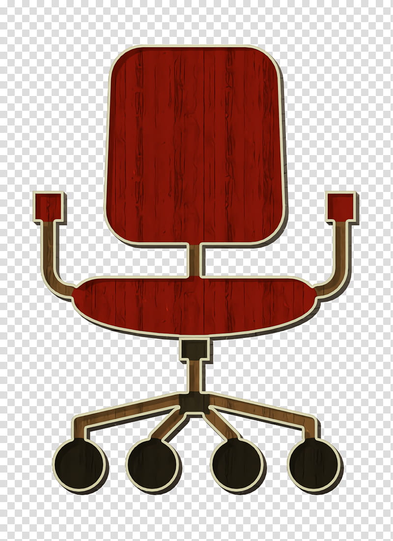 Chair icon Desk chair icon Office elements icon, Office Chair, Furniture, Material Property transparent background PNG clipart