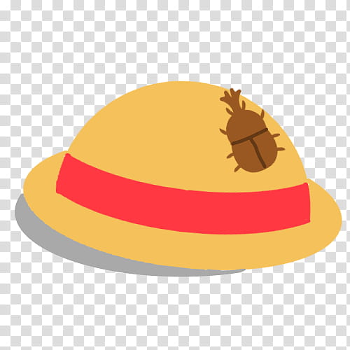 Hat Ribbon, Straw Hat, Japanese Rhinoceros Beetle, Yellow, Orange, Headgear, Personal Protective Equipment transparent background PNG clipart