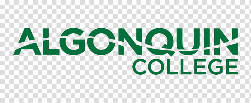 Background Green, Algonquin College, Algonquin College Perth, Logo, Letterhead, Ottawa, Canada, Text transparent background PNG clipart