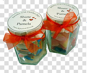 Candies s, two Shane & Pamela jars transparent background PNG clipart