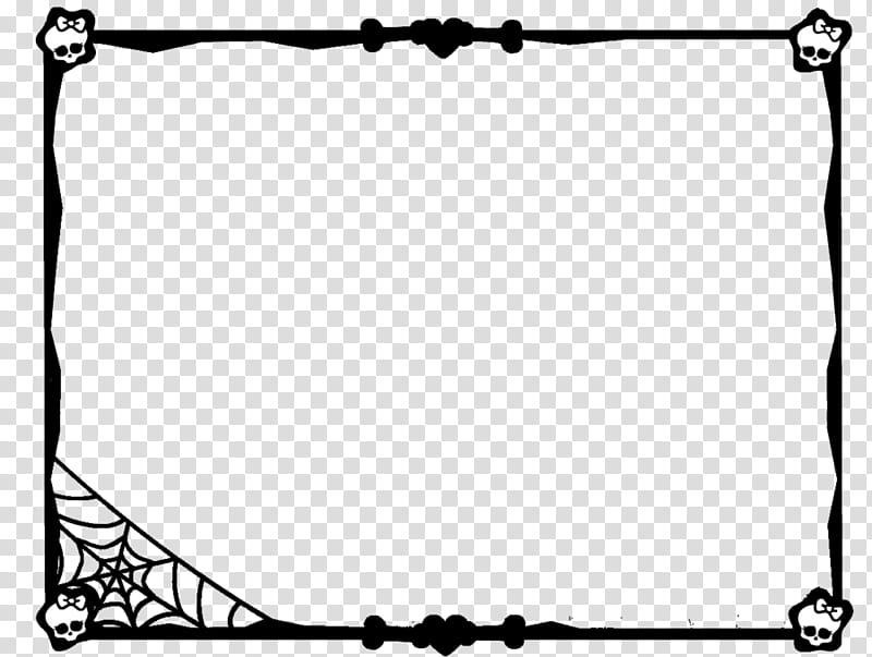 Monster High, black frame illustration transparent background PNG clipart
