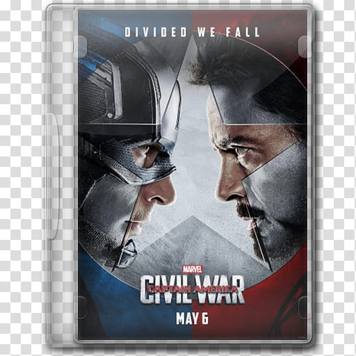 Captain America Civil War  Folder Icons, dvdcover transparent background PNG clipart