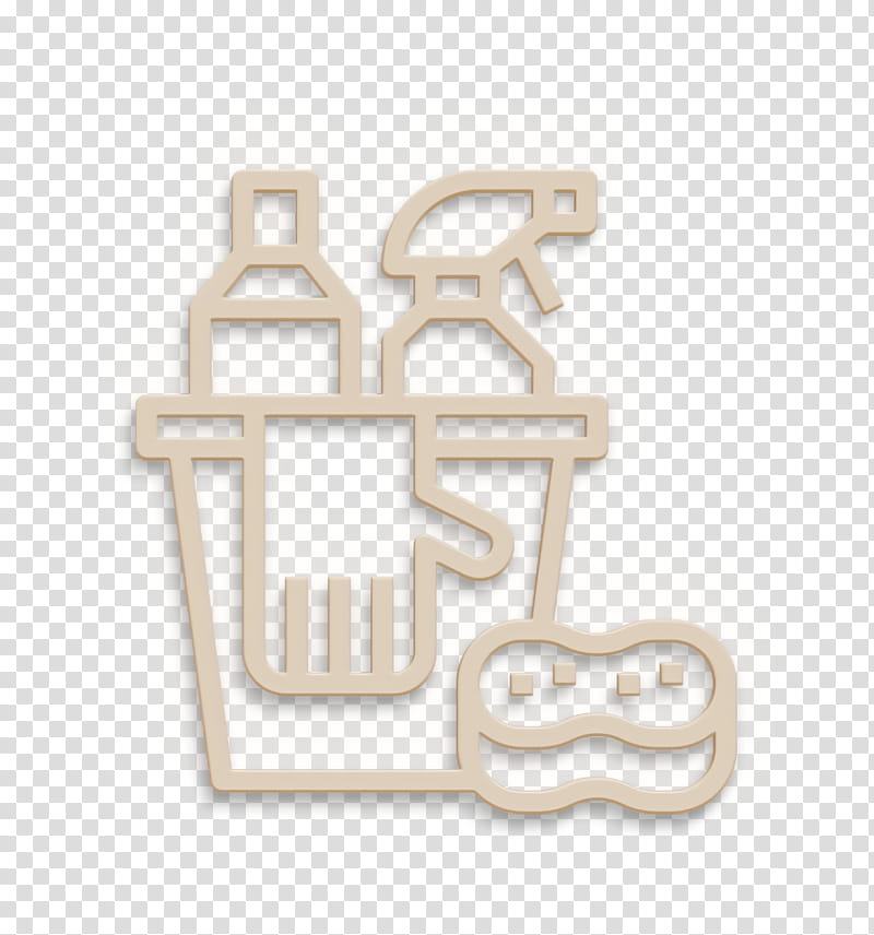 Cleaning and Housework icon Cleaning icon Wash icon, Text, Logo, Beige transparent background PNG clipart