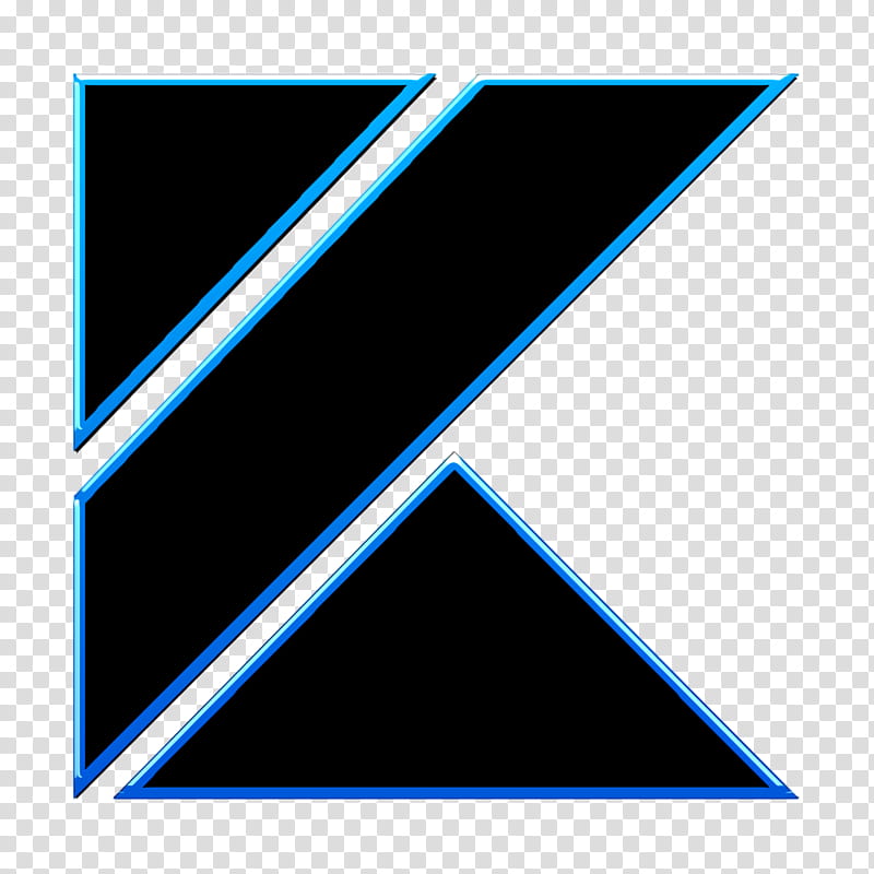 kotlin icon, Blue, Cobalt Blue, Electric Blue, Line, Azure, Logo transparent background PNG clipart