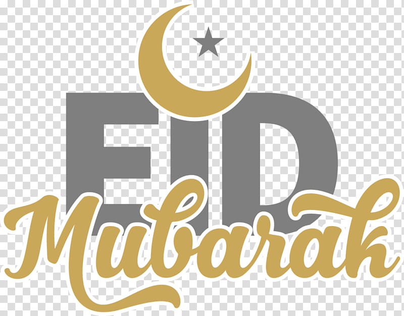 Eid Mubarak Text Urdu, Eid Alfitr, Eid Aladha, Ramadan, Logo, Zakat Alfitr, Typography, Yellow transparent background PNG clipart