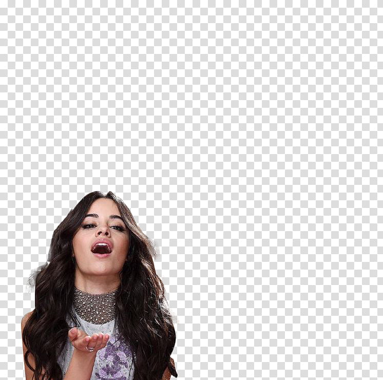 Camila Cabello, woman's face transparent background PNG clipart