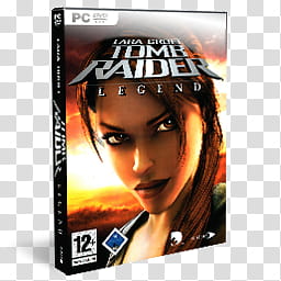 DVD Game Icons v, Tombraider Legend, Tomb Raider Legend DVD case transparent background PNG clipart