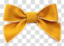 Ribbon Set, orange knit bowtie transparent background PNG clipart