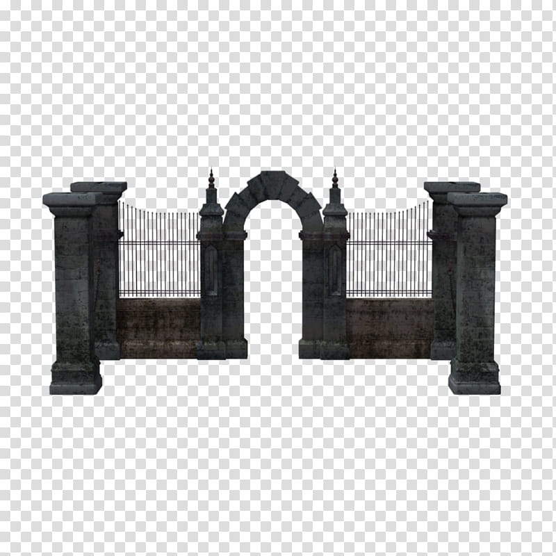 Fence, Cemetery, Gate, Memorial, Headstone, Drawing, Arch, Architecture transparent background PNG clipart