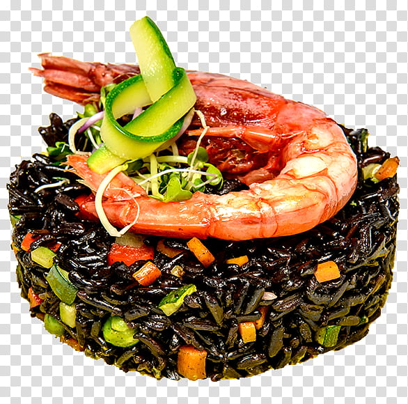 Seafood, Rice, Vegetarian Cuisine, Asian Cuisine, Black Rice, Recipe, Promua, Dish transparent background PNG clipart