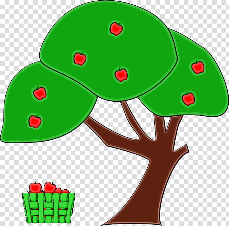 Apple Tree Drawing, Watercolor, Paint, Wet Ink, Computer Icons, Fruit Tree, Royaltyfree, Green transparent background PNG clipart