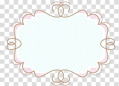 Cute Frames, pink and white border transparent background PNG clipart