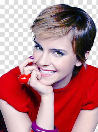 Emma Watson, woman bites her nail transparent background PNG clipart