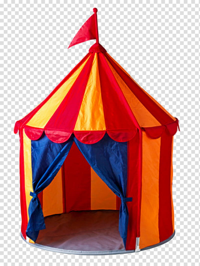 Circus, new red and yellow tent transparent background PNG clipart